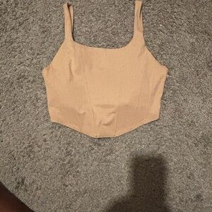 Women's Tan Corset Top